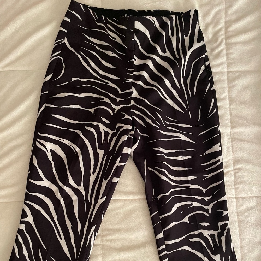Zara Zebra Print Pants